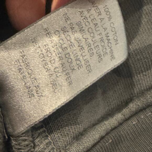 Nili Lotan Callie Sample Distress Open Front Cropped Hoodie Camo Size XS NWOT - Picture 10 of 15